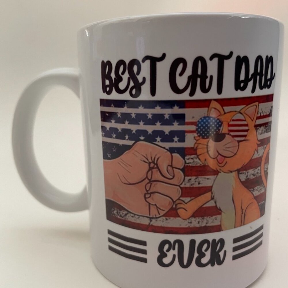 Best Cat Dad Ever Mug - Picture 3 of 7
